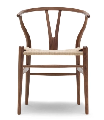 CARL HANSEN & SØN krzesło CH24 WISHBONE orzech olejowany / naturalny sznur