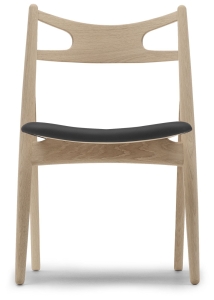 CARL HANSEN & SØN krzesło tapicerowane CH29P dąb olejowany bielony