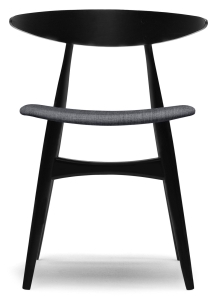 CARL HANSEN & SØN krzesło tapicerowane CH33P czarny dąb