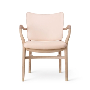 CARL HANSEN & SØN  fotel MONARCH dąb olejowany bielony