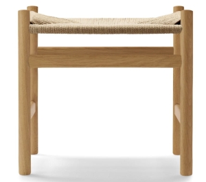 CARL HANSEN & SØN  podnóżek CH53 dąb olejowany / naturalny sznur 43h
