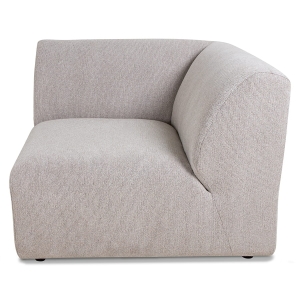 HK LIVING sofa JAX element prawy końcowy jasnoszary