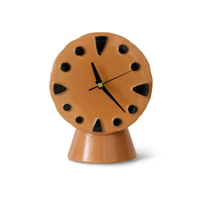 HK LIVING zegar ceramiczny RETRO brzoskwiniowy
