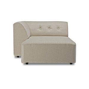 HK LIVING sofa VINT element lewy DIVAN kość słoniowa