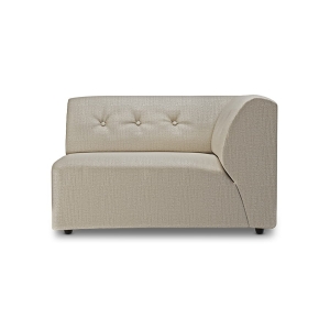 HK LIVING sofa VINT element prawy 1,5-osobowy kość słoniowa