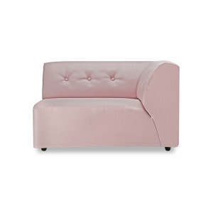 HK LIVING sofa VINT element prawy 1,5-osobowy jasnoróżowy