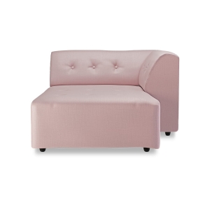 HK LIVING sofa VINT element prawy DIVAN jasnoróżowy