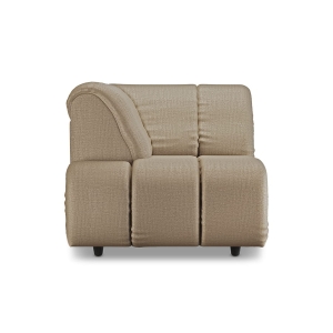 HK LIVING sofa WAVE element lewy wysoki podłokietnik ziemisty