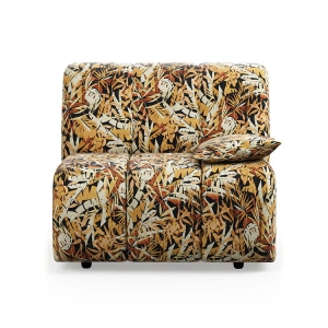 HK LIVING sofa WAVE element prawy niski podłokietnik kwiecisty