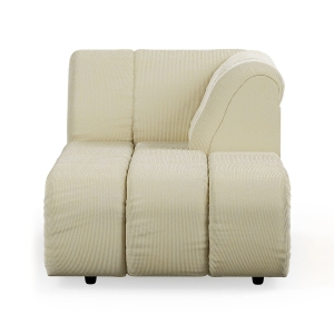 HK LIVING sofa WAVE prawy szezlong beżowy