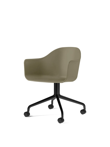 9391000-0004ZZZZ_Harbour_Dining_Chair_Black_Swivel_W_Casters_Olive_Plastic_Angle_e59b3449-3ca8-48a9-81da-754e6389357a.webp