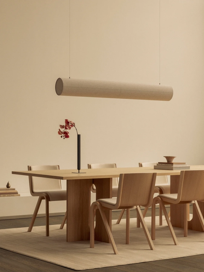 Audo_Androgyne_Dining_Table_Ready_Dining_Chair_Hashira_Linear_Oendant_Stance_Vase_1.webp