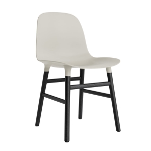 NORMANN COPENHAGEN krzesło FORM OAK czarny dąb / jasnoszare