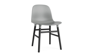 NORMANN COPENHAGEN krzesło FORM OAK czarny dąb / jasnoczerwone