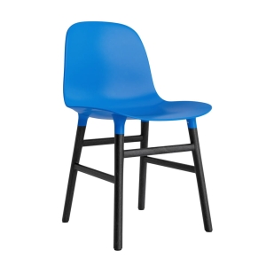 NORMANN COPENHAGEN krzesło FORM OAK czarny dąb / jasnoniebieskie