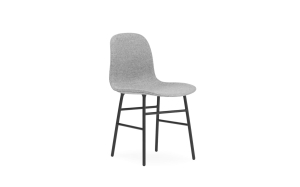 NORMANN COPENHAGEN krzesło tapicerowane FORM STEEL czarne