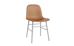 NORMANN COPENHAGEN krzesło tapicerowane FORM STEEL szare