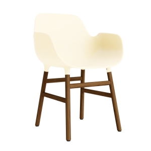 NORMANN COPENHAGEN krzesło z podłokietnikami FORM WOOD orzech / kremowe