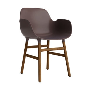 NORMANN COPENHAGEN krzesło z podłokietnikami FORM WOOD orzech / brązowe