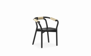 NORMANN COPENHAGEN krzesło KNOT czarne / naturalne