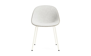NORMANN COPENHAGEN krzesło front tapicerowany MAT czarna stal / hemp