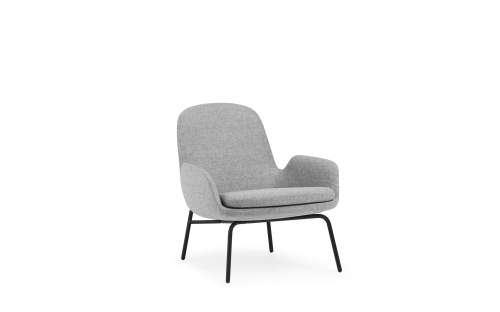 NORMANN COPENHAGEN fotel ERA LOW czarna stal