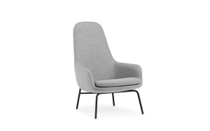 NORMANN COPENHAGEN fotel ERA HIGH czarna stal