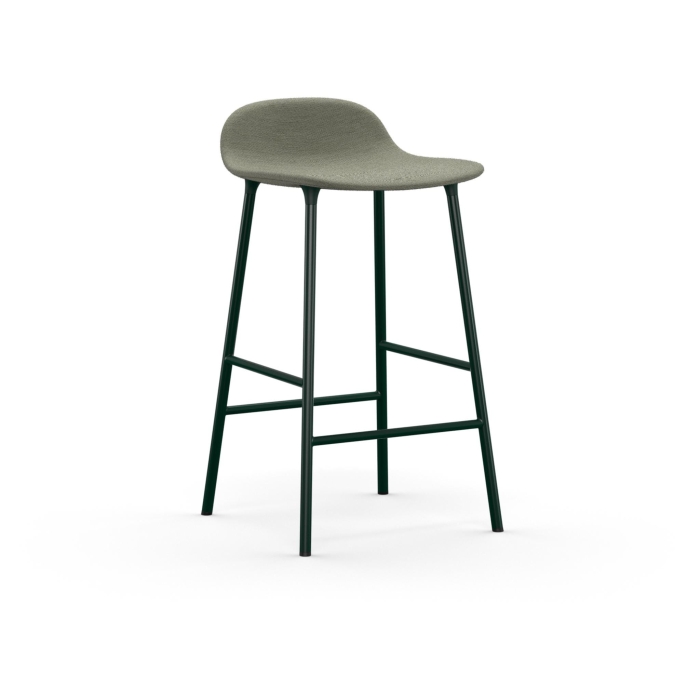NORMANN COPENHAGEN krzesło barowe tapicerowane FORM STEEL