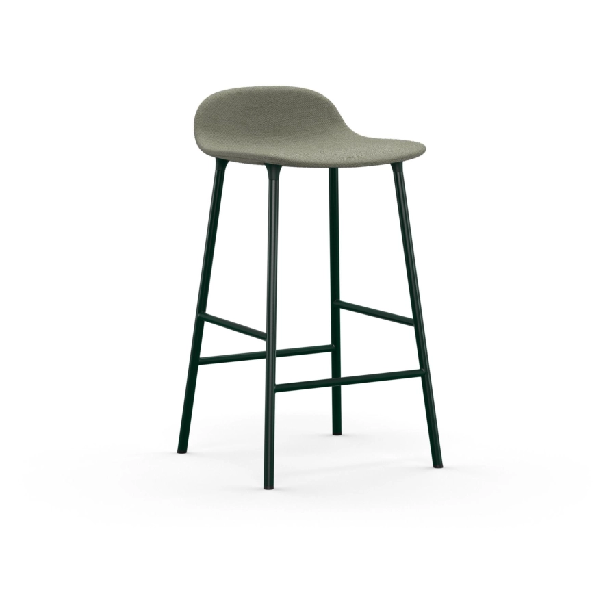 NORMANN COPENHAGEN krzesło barowe tapicerowane FORM STEEL