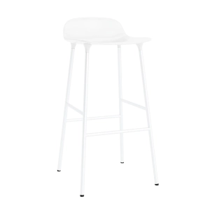 NORMANN COPENHAGEN krzesło barowe FORM STEEL 75cm białe