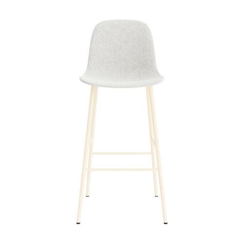 NORMANN COPENHAGEN krzesło barowe tapicerowane FORM STEEL H75 cm brązowe / różne kolory