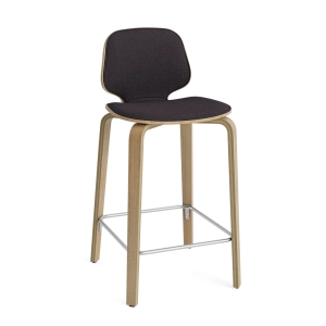 NORMANN COPENHAGEN krzesło barowe front tapicerowany MY 65cm dąb naturalny / różne kolory