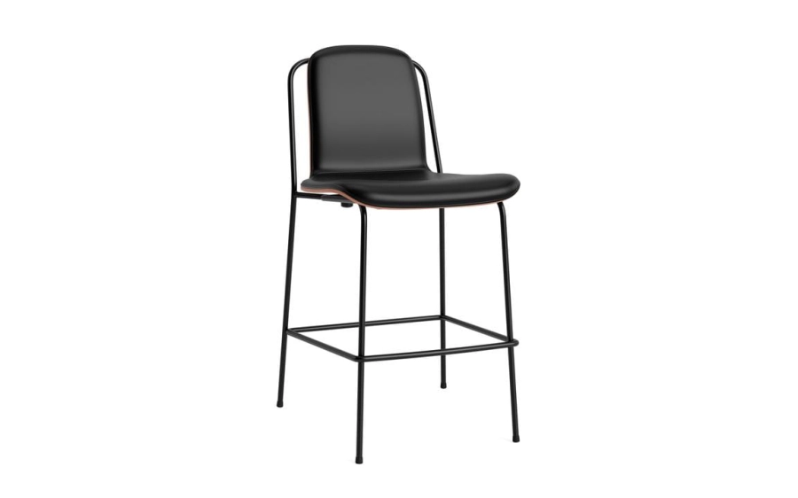 711427_Studio_Bar_Chair_65_cm_Front_Upholstery_Brown_&_Black_Steel_Ultra_41599_01.jpg