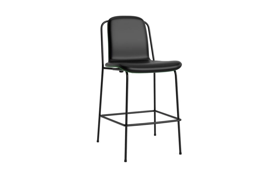 711437_Studio_Bar_Chair_65_cm_Front_Upholstery_Green_&_Black_Steel_Ultra_41599_01.jpg