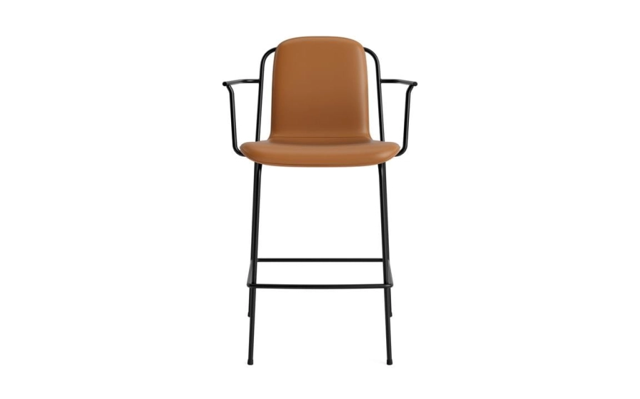 711487_Studio_Bar_Armchair_65_cm_Front_Upholstery_Brown_&_Black_Steel_Ultra_41574_02.jpg