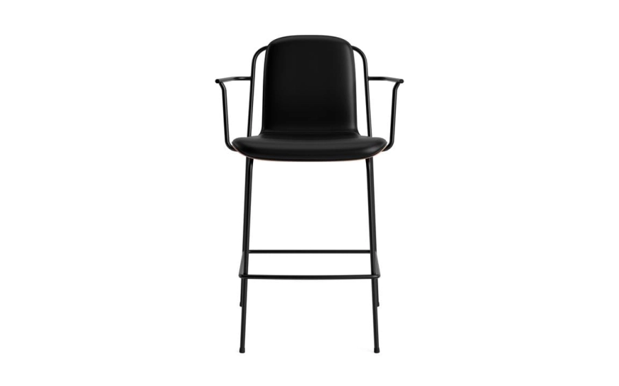 711487_Studio_Bar_Armchair_65_cm_Front_Upholstery_Brown_&_Black_Steel_Ultra_41599_02.jpg