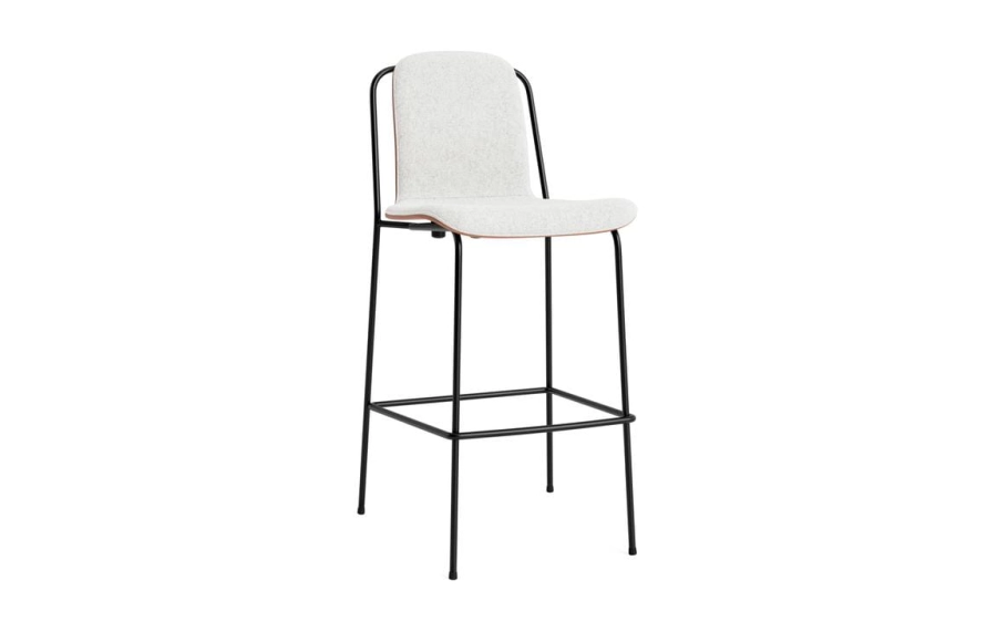 711605_Studio_Bar_Chair_75_cm_Front_Upholstery_Brown_&_Black_Steel_Hallingdal_110_01.jpg