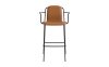 711667_Studio_Bar_Armchair_75_cm_Front_Upholstery_Brown_&_Black_Steel_Ultra_41574_02.jpg