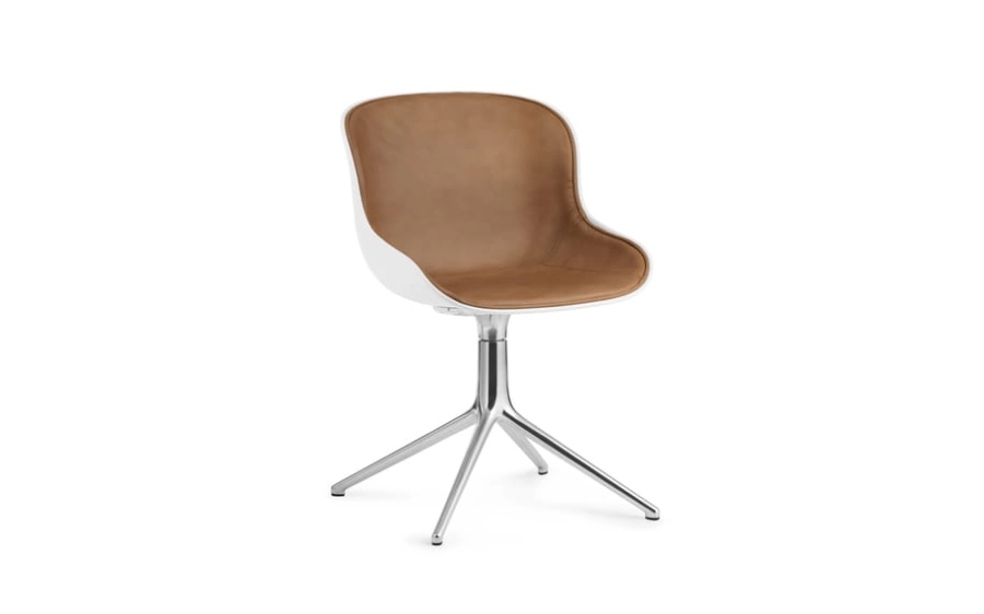 708717_Normann_Copenhagen_Hyg_Chair_4L_Swivel_Front_Upholstaery_Alu_White_Ultra_Leather_Brandy41574_01.jpg