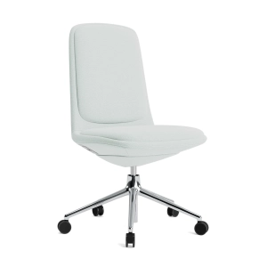 NORMANN COPENHAGEN krzesło tapicerowane obrotowe z regulacją wysokości i poduszką OFF LOW 5W aluminium / różne kolory