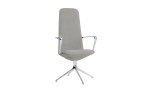 NORMANN COPENHAGEN krzesło tapicerowane obrotowe z podłokietnikami OFF HIGH 4L aluminium różne kolory