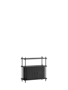 MOEBE system regałowy s.85.1.B czarny dąb | czarny