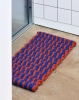 Coco Door Mat Stripe Wave brown and navy.jpg