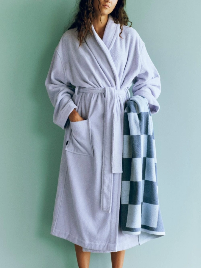Mono Bathrobe Organic lavender_Check Bath Towel Organic steel blue.jpg