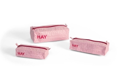 HAY kosmetyczki CANDY MONO BOX jasnoróżowe zestaw 3 sztuk