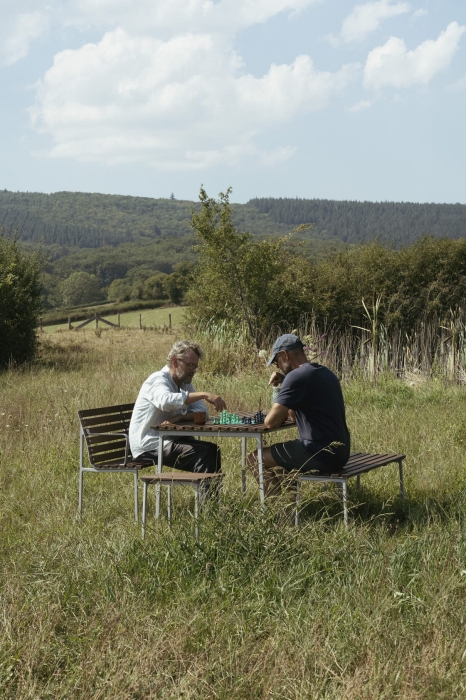 Erwan Bouroullec_Rolf Hay_Traverse Dining Bench w. arm_Traverse Stool_Traverse Table_Traverse Bench.jpg