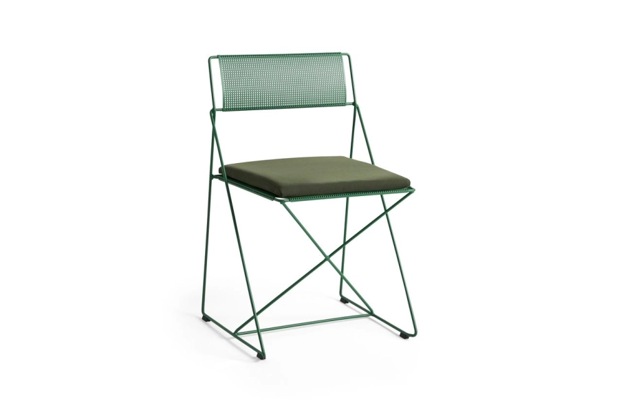 X-Line Chair leek green powder coated steel seat back_leek green powder coated steel base_X-Line Seat Cushion olive textile.jpg