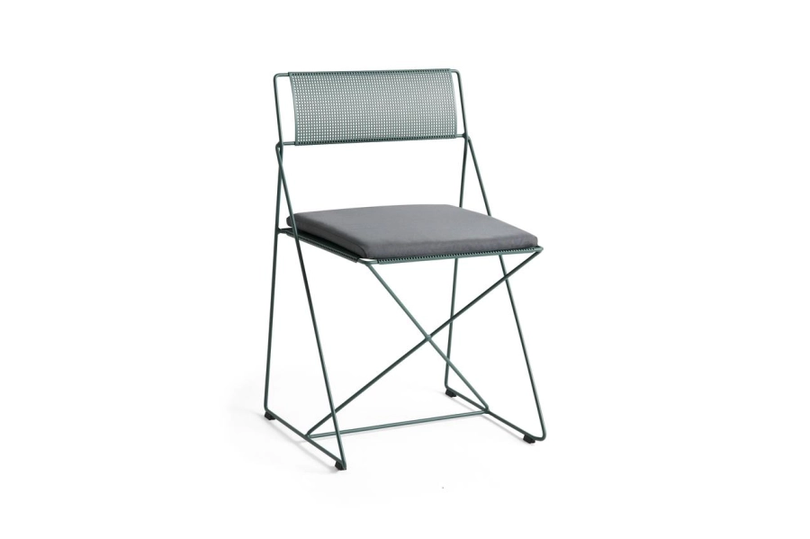 X-Line Chair moss powder coated steel seat back_moss powder coated steel base_X-Line Seat Cushion anthracite textile.jpg