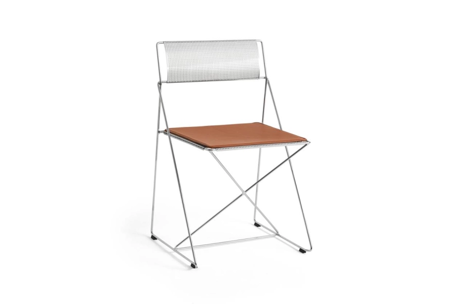 X-Line Chair chromed steel seat back_chromed base Indoor_X-Line Seat Pad leather cognac.jpg