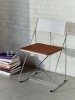 X-Line Chair Indoor chalk white seat and back chromed frame_X-Line Seat Pad Scozia cognac.jpg